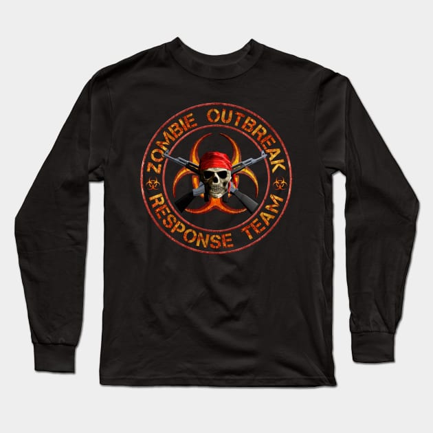 Zombie Response Team Long Sleeve T-Shirt by Packrat